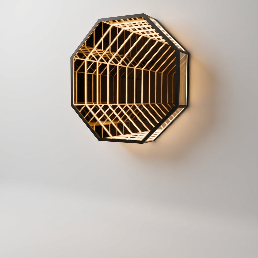 Modern Hexagon Wall Lamp -  Hexalume