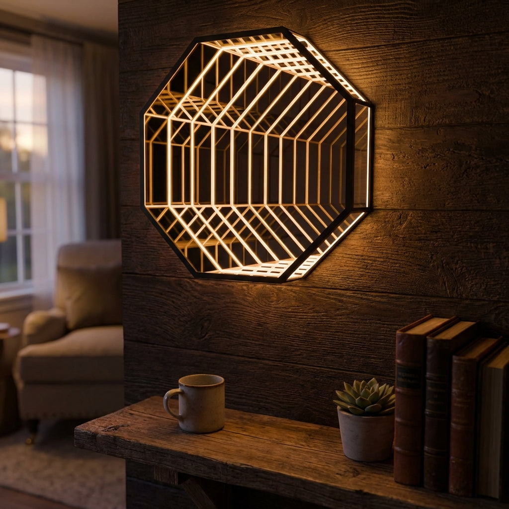 Modern Hexagon Wall Lamp -  Hexalume