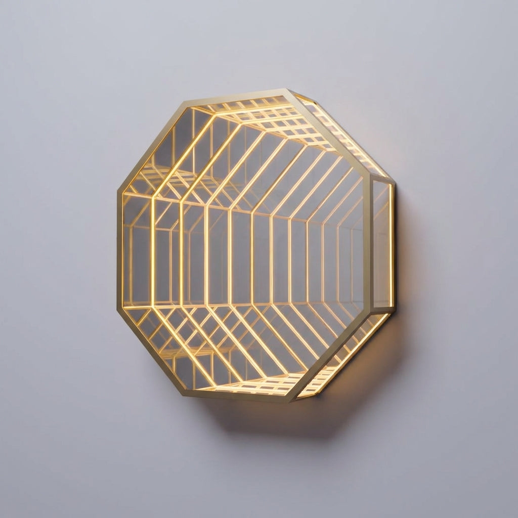 Modern Hexagon Wall Lamp -  Hexalume