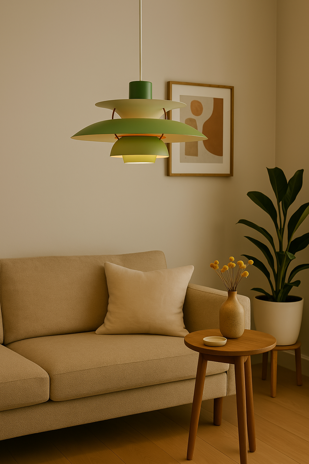 Modern rund LED-taklampa – dimbar och hållbar – stilfull belysning för vardagsrum, matsal och kontor