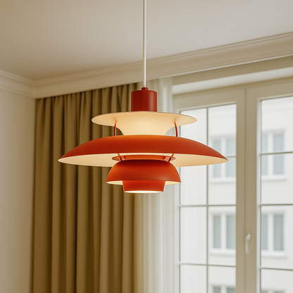 Modern rund LED-taklampa – dimbar och hållbar – stilfull belysning för vardagsrum, matsal och kontor