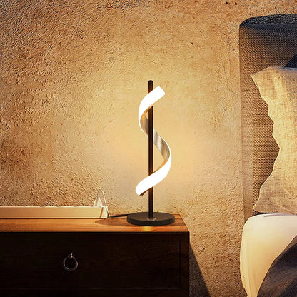 Moderne Tischlampe Mit Wellendesign - Glowspire