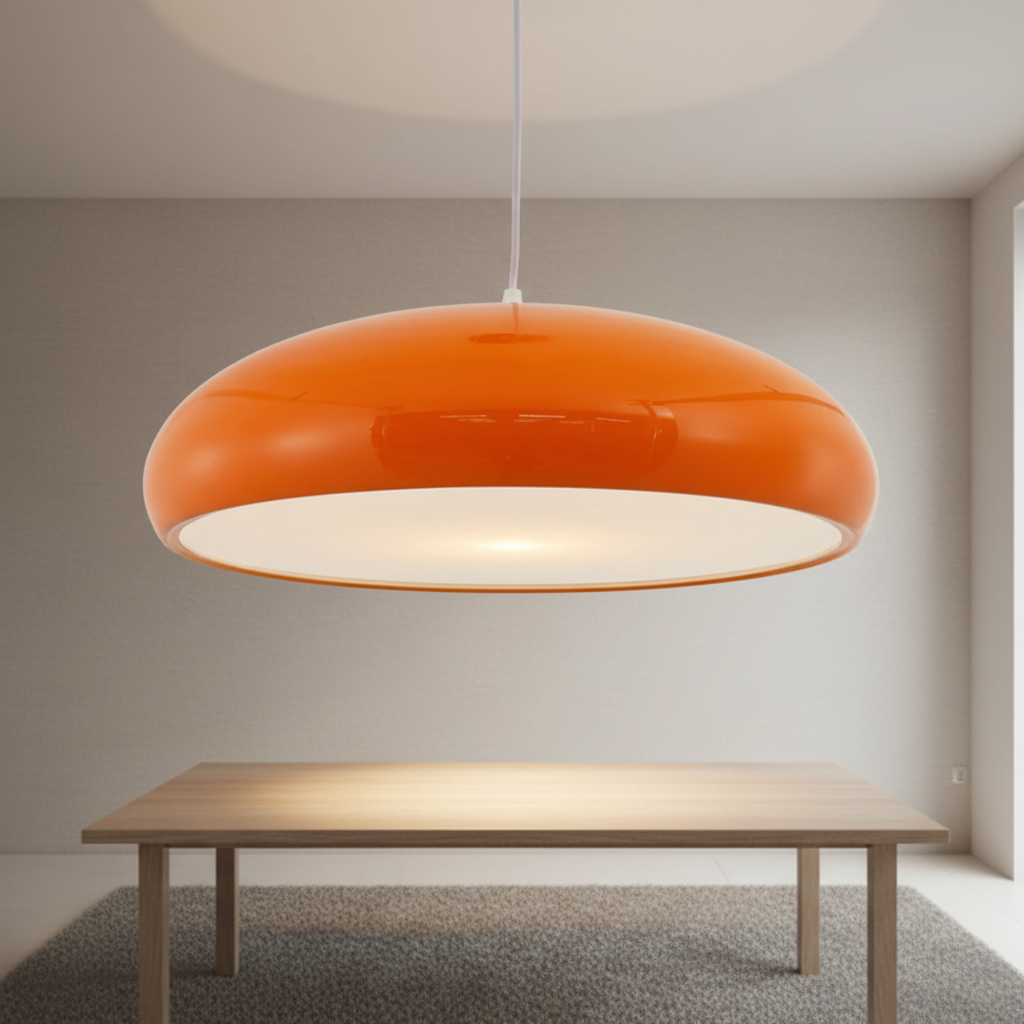 Moderne Runde Pendelleuchte Metall - Glowline