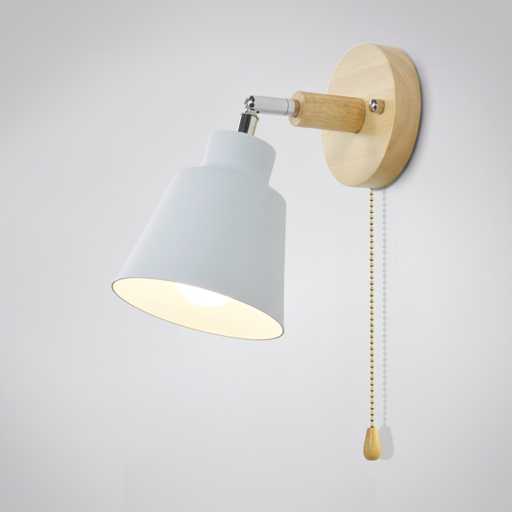 Moderner Wandspot Mit Zugschalter - TurnLume