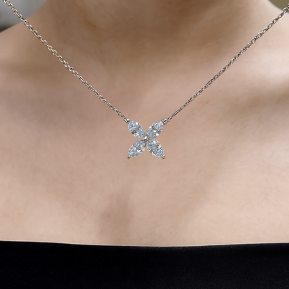 Moissanit-ögon | Öga Fullslip Moissanit Halsband