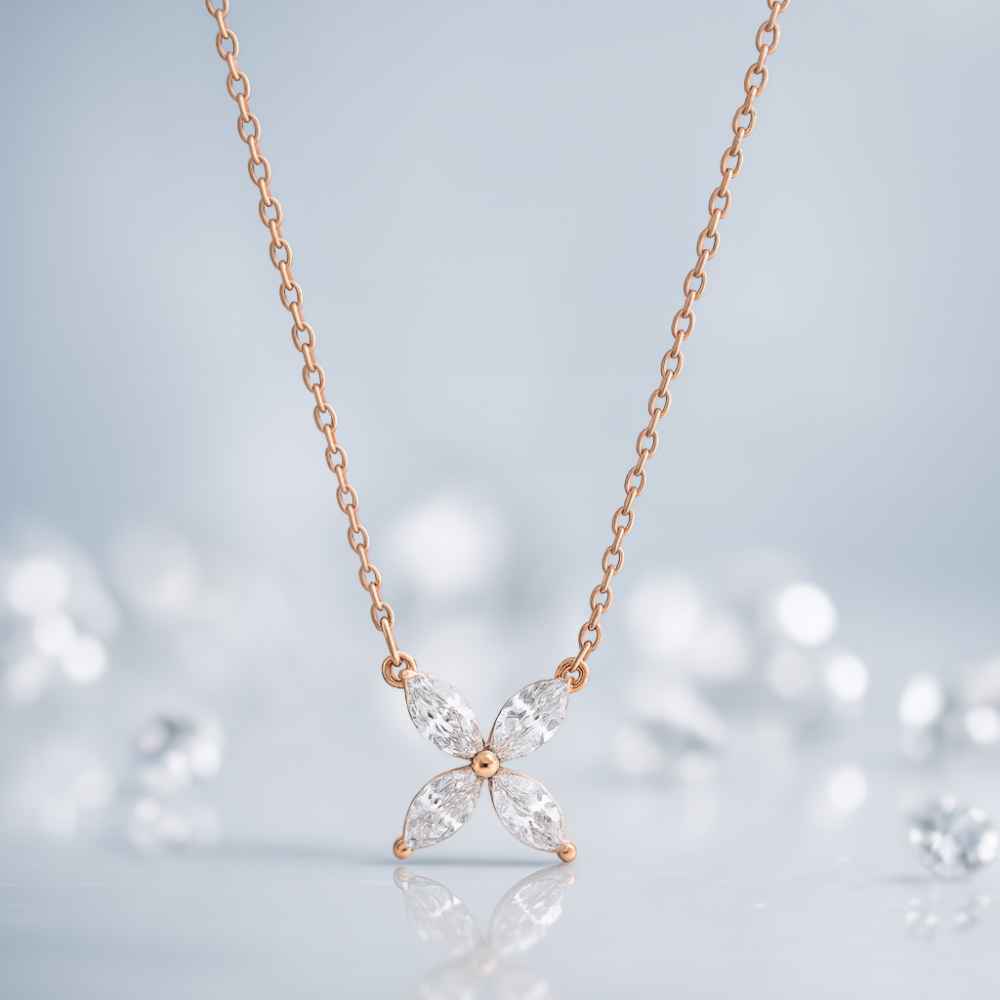 Moissanit-ögon | Öga Fullslip Moissanit Halsband