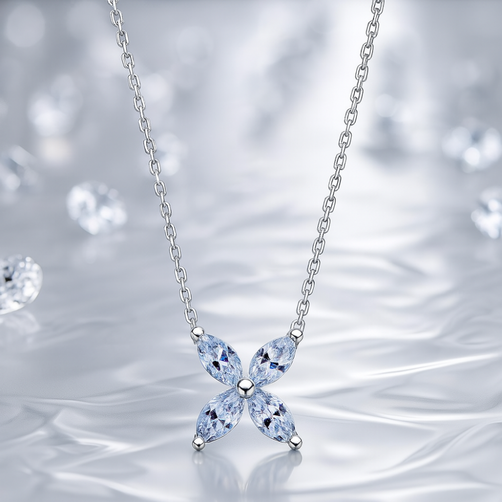 Moissanit-ögon | Öga Fullslip Moissanit Halsband