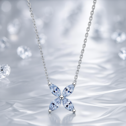 Moissanit-ögon | Öga Fullslip Moissanit Halsband