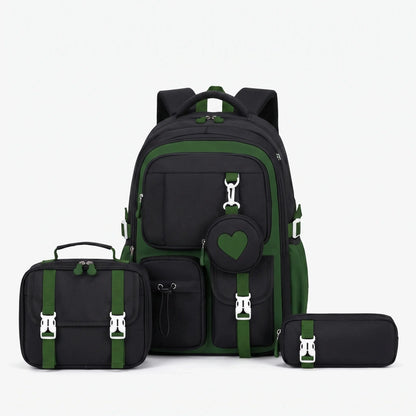 Multi-Compartment Geometric Patterned Rucksack - Kinetox