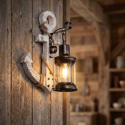 Nautical Anchor Wall Sconce -  NautiGlow