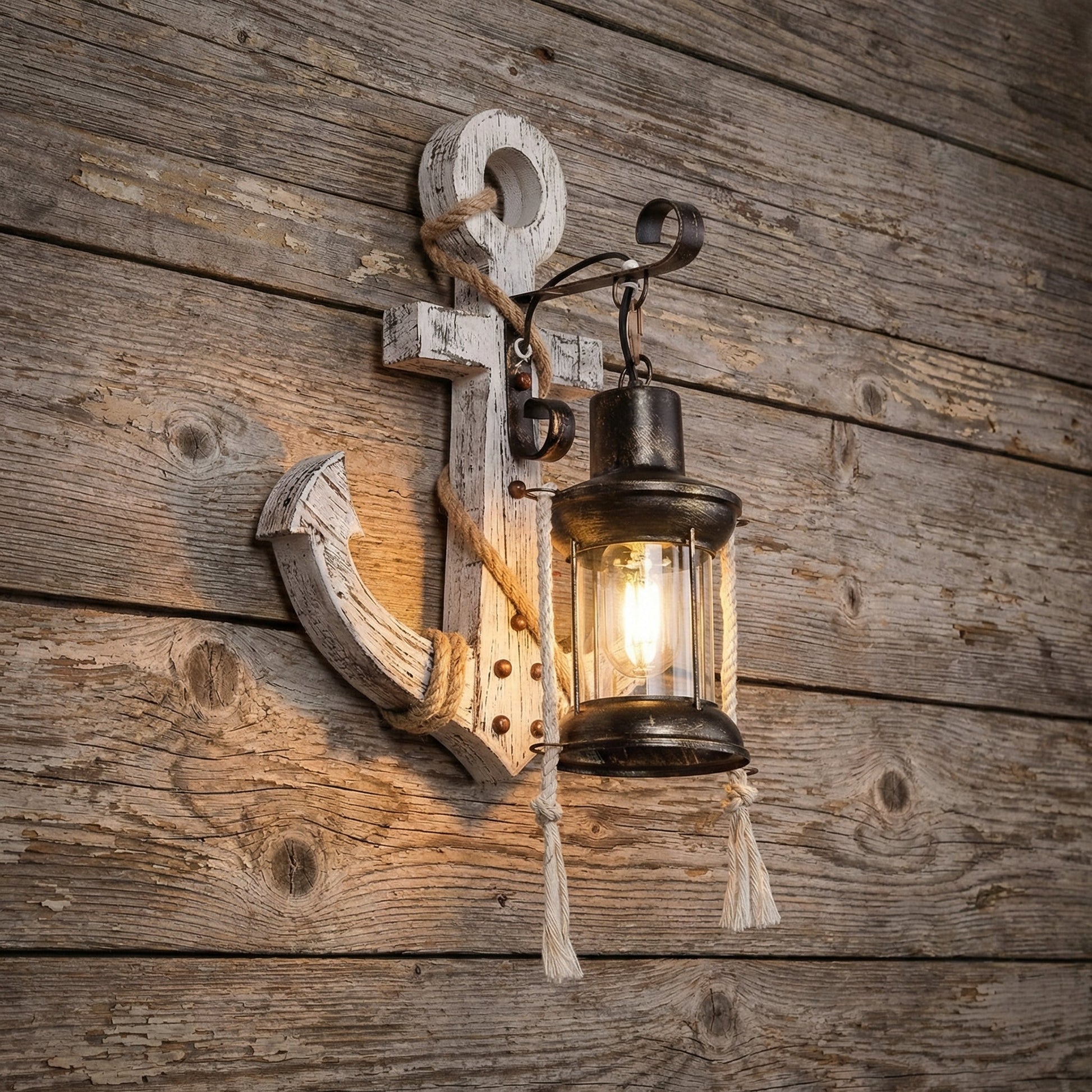 Nautical Anchor Wall Sconce -  NautiGlow