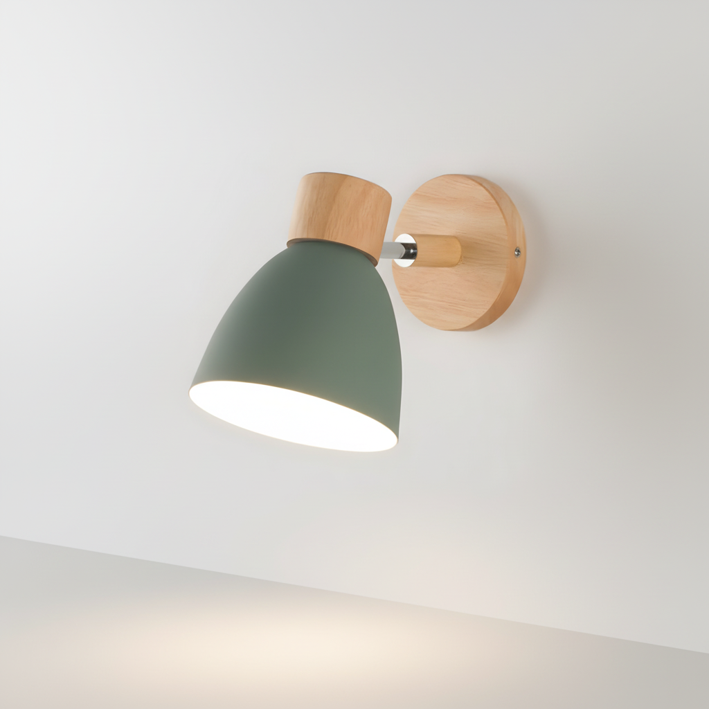 Nordische Holz Wandleuchte - WoodLuma