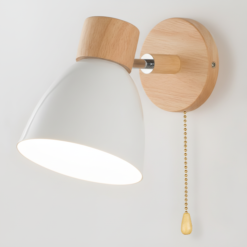 Nordische Holz Wandleuchte - WoodLuma