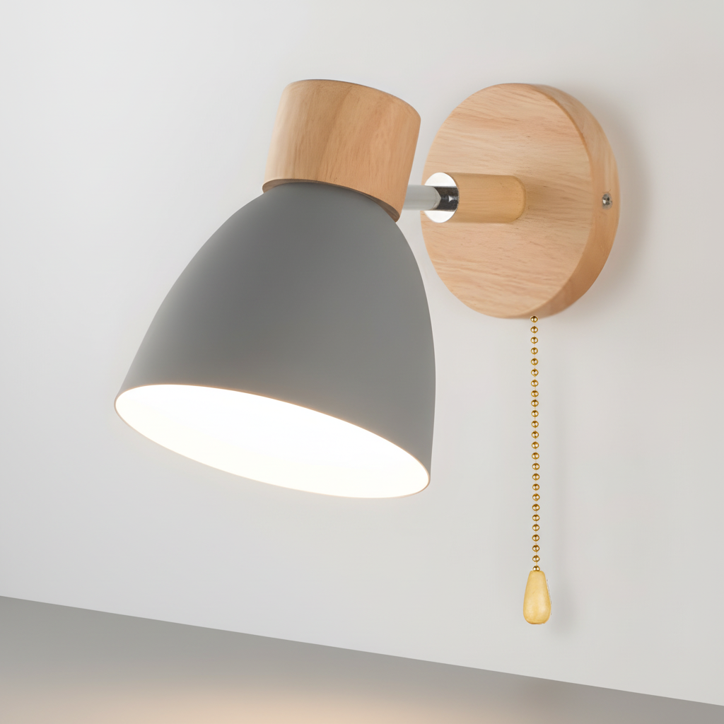 Nordische Holz Wandleuchte - WoodLuma