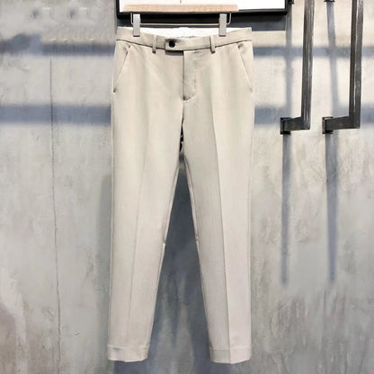 Slim Fit formella herrbyxor – Milano
