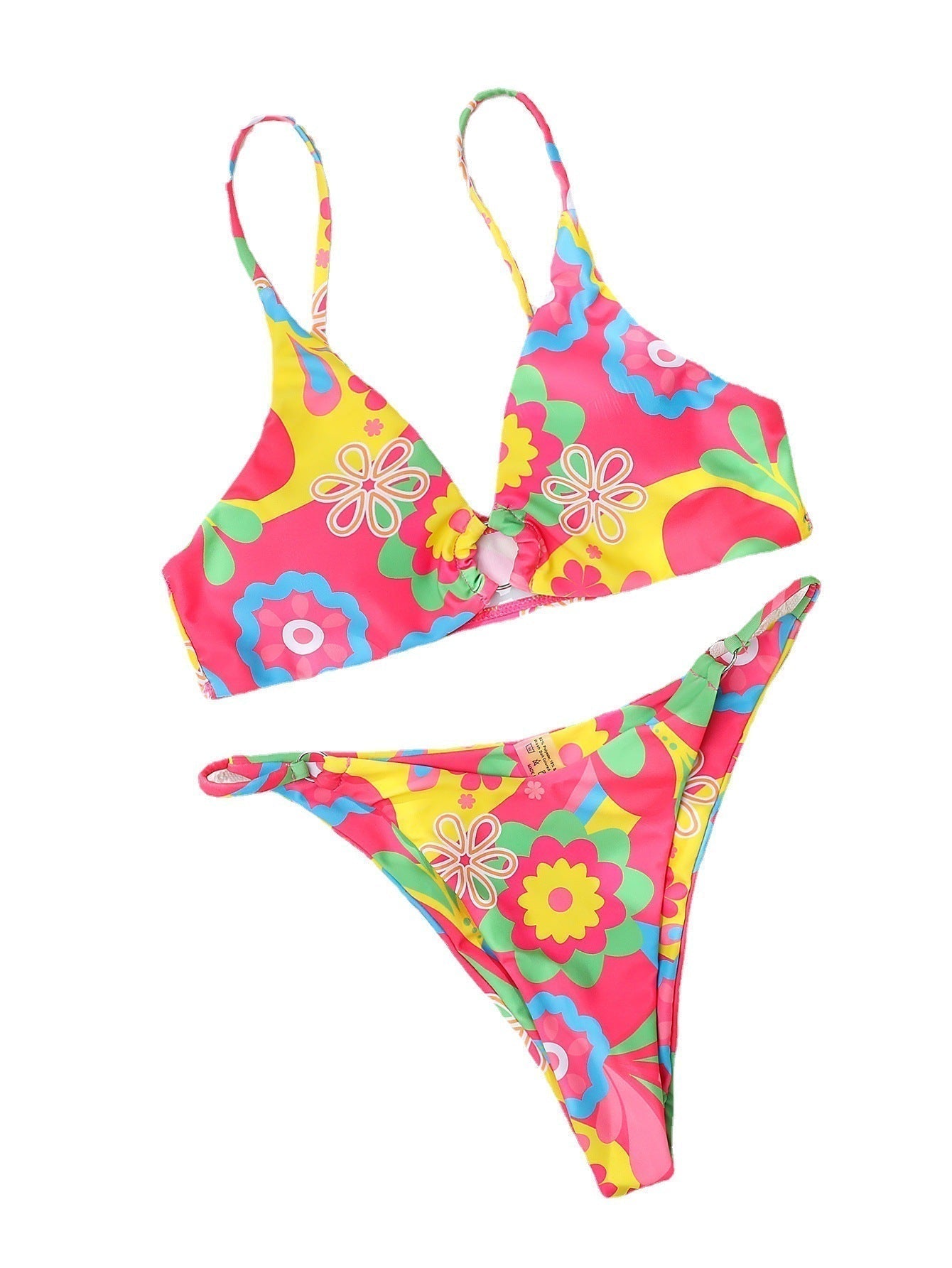 Bikini-set med rosa blommönster – Liliane
