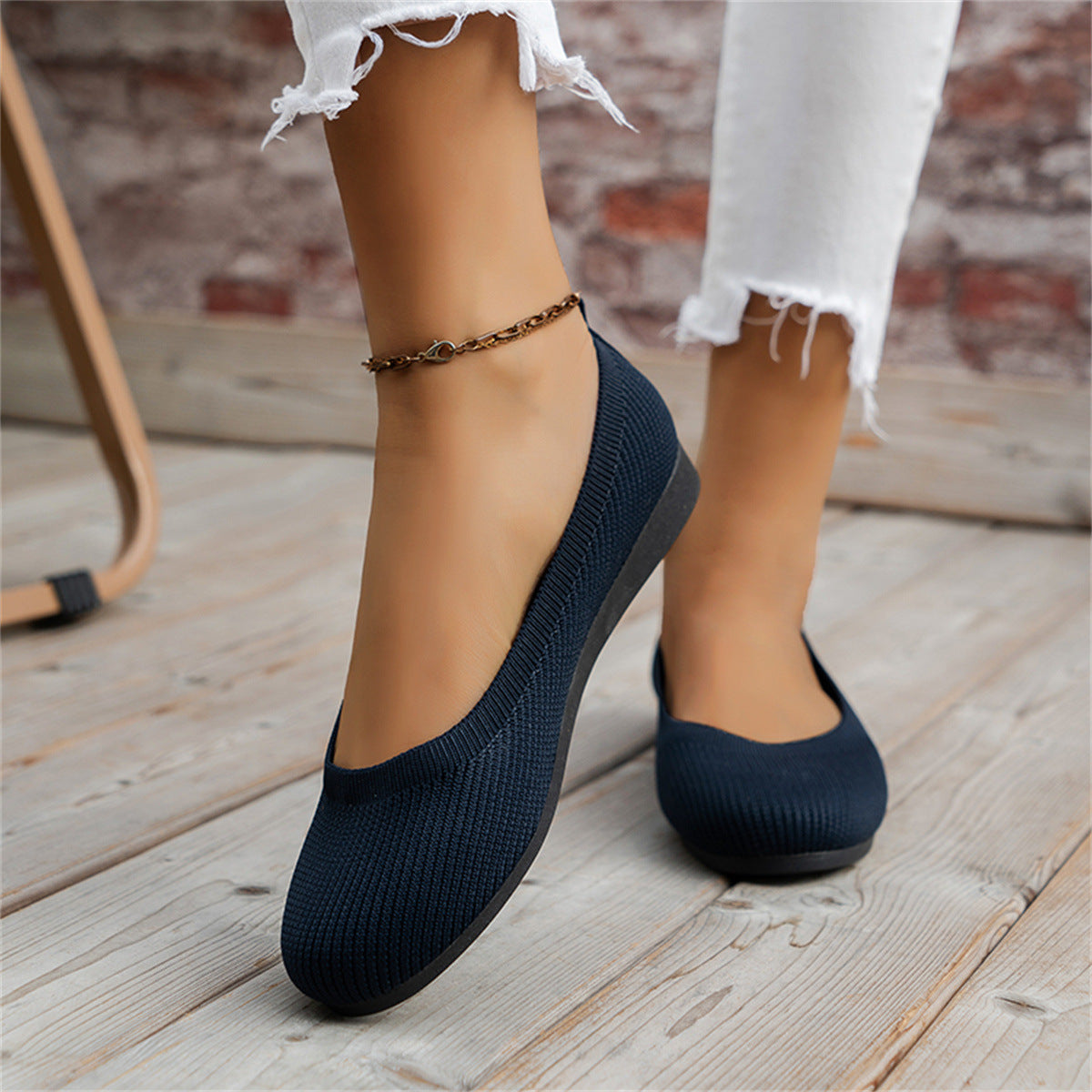 Höstliga ortopediska komfort-ballerinas – Camille