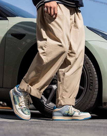Konstnärliga unisex sneakers med stjärnnatt-design och komfortsoffa – Lior
