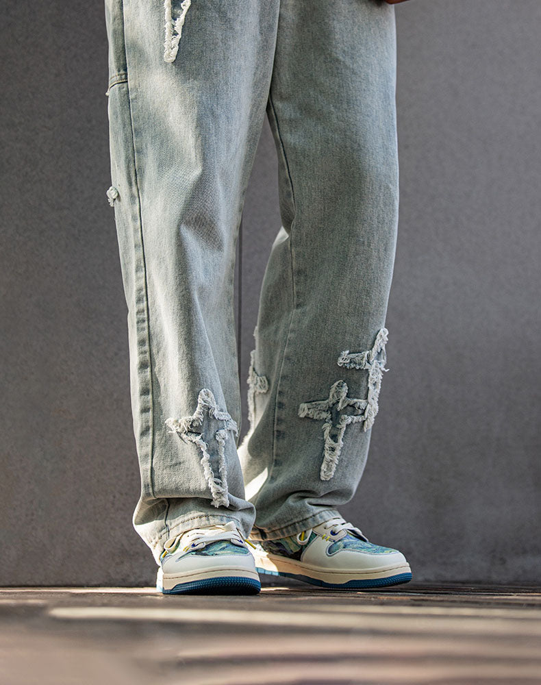Konstnärliga unisex sneakers med stjärnnatt-design och komfortsoffa – Lior