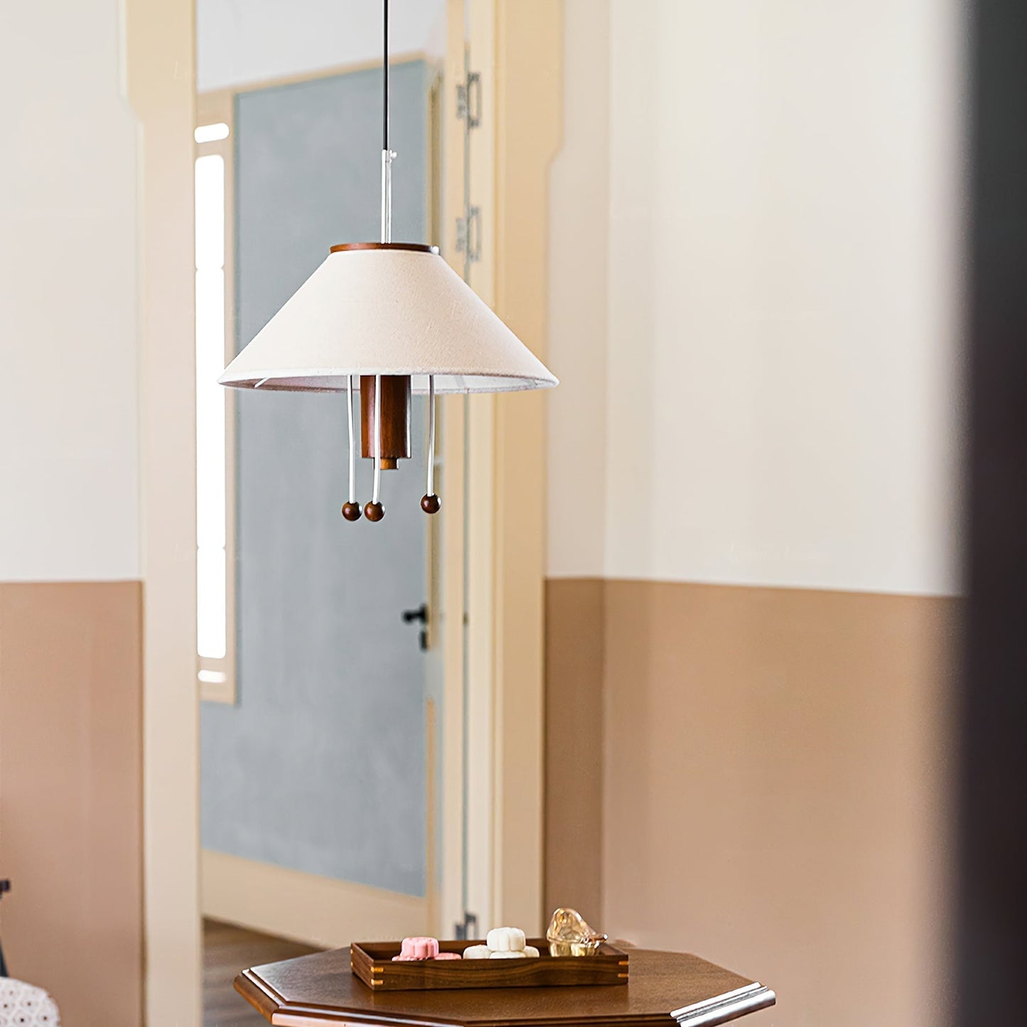 Skulptural hängande lampa i bläckfiskform - Nautilux