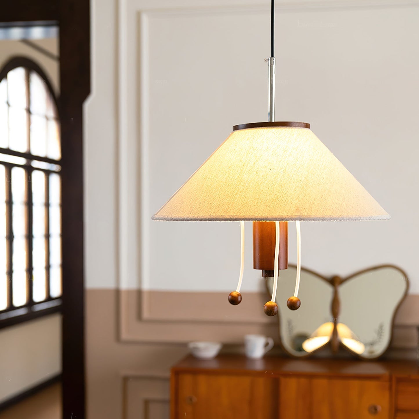 Skulptural hängande lampa i bläckfiskform - Nautilux