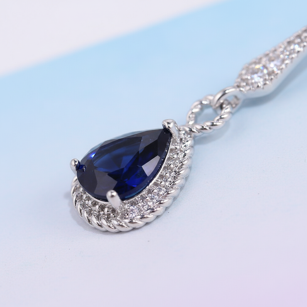 Ohrringe Mit Blauen Steinen - BlueGlow 