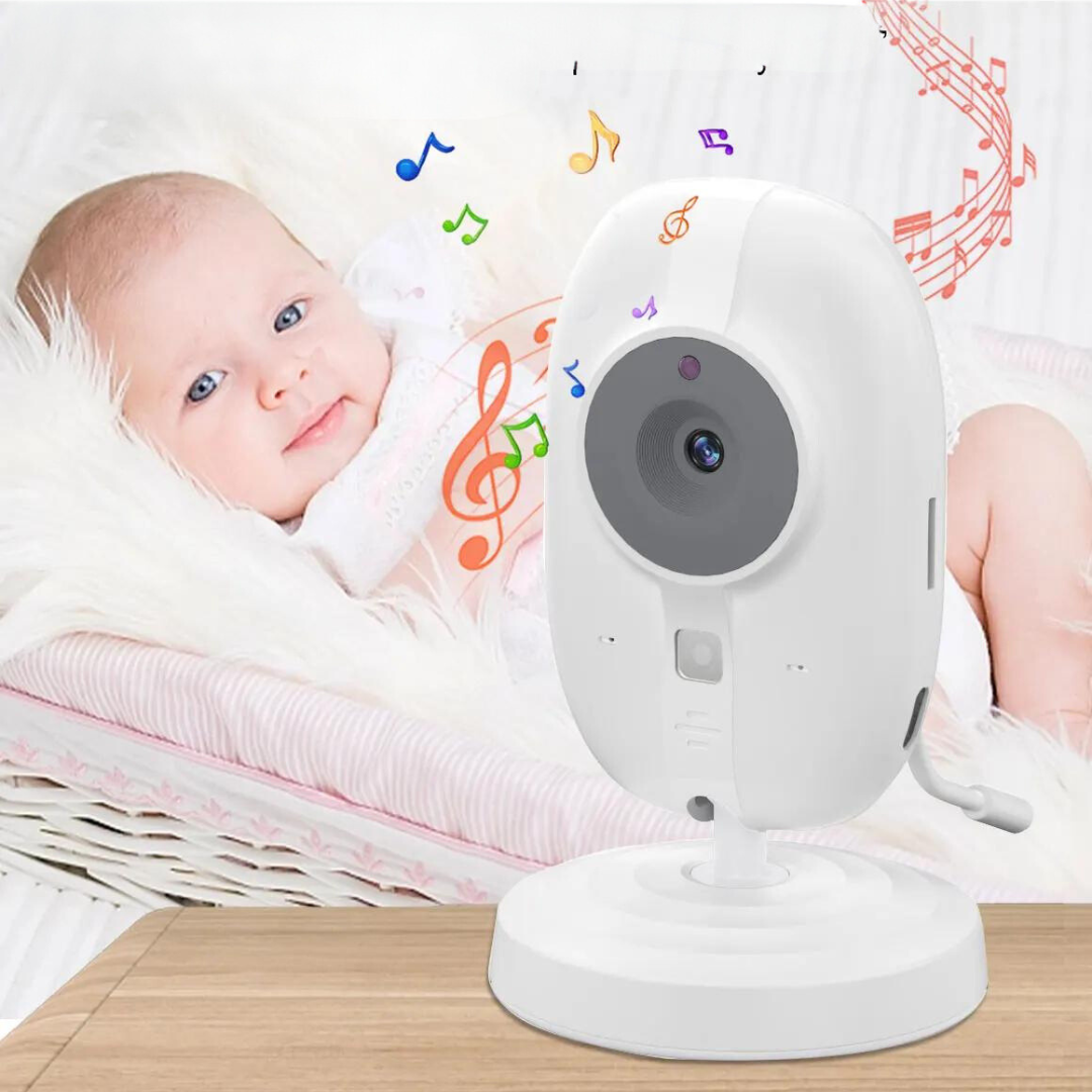 Babyövervakning med nattsyn och tvåvägsljud – inklusive temperaturvisning