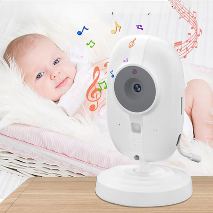 Babyövervakning med nattsyn och tvåvägsljud – inklusive temperaturvisning