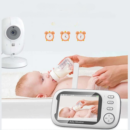 Babyövervakning med nattsyn och tvåvägsljud – inklusive temperaturvisning