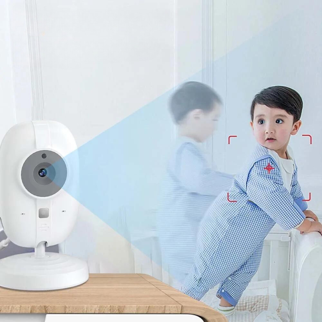 Babyövervakning med nattsyn och tvåvägsljud – inklusive temperaturvisning
