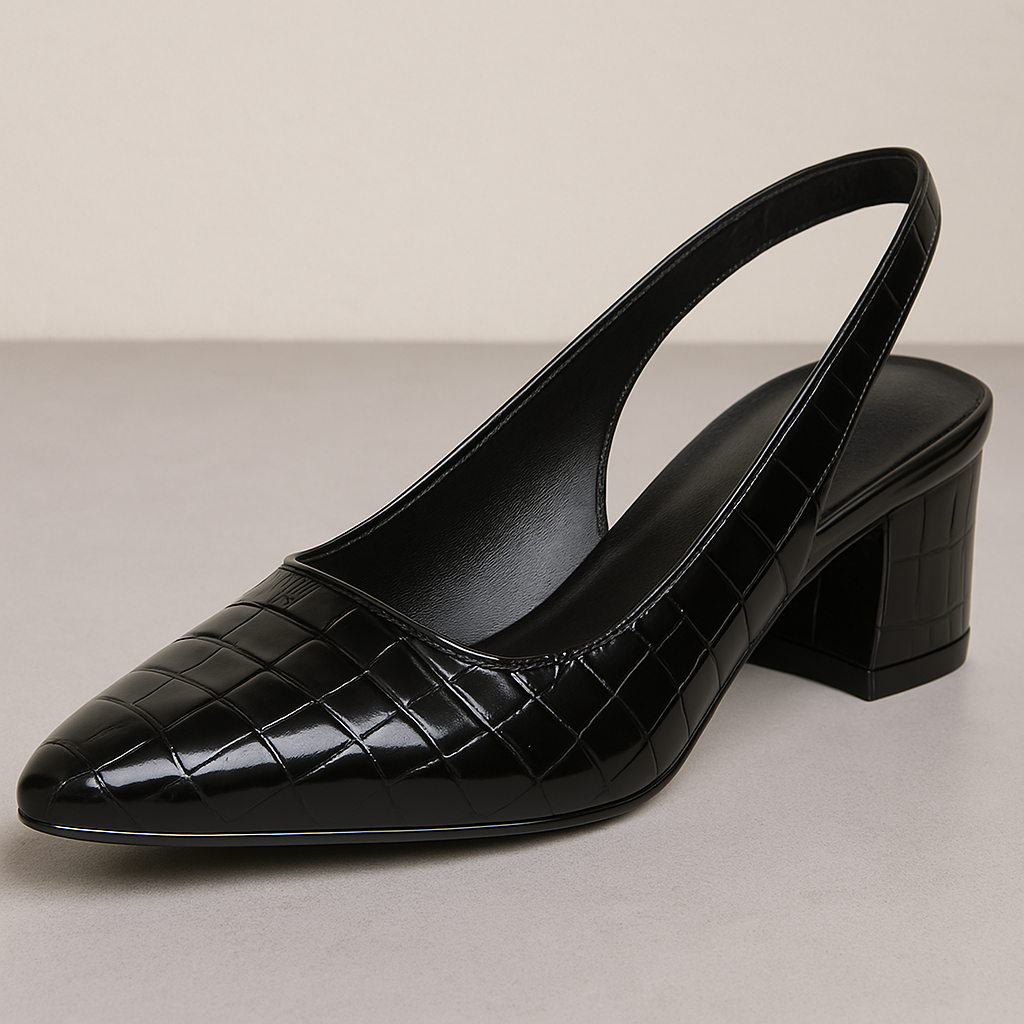 Lara Signature Pumps – Croco-look med garanti för fotkomfort