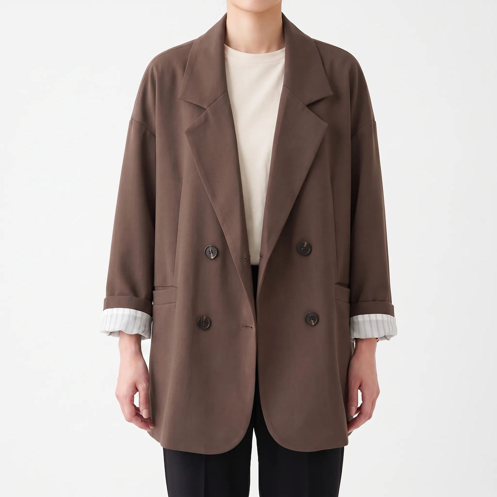 Oversized Dubbelknäppt Kavaj -  Melinda