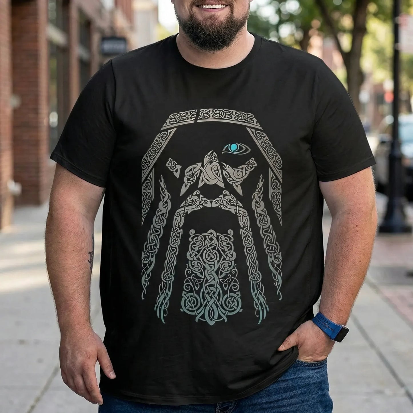 Oversized Norse Graphic Tee Big Tall - Calvin