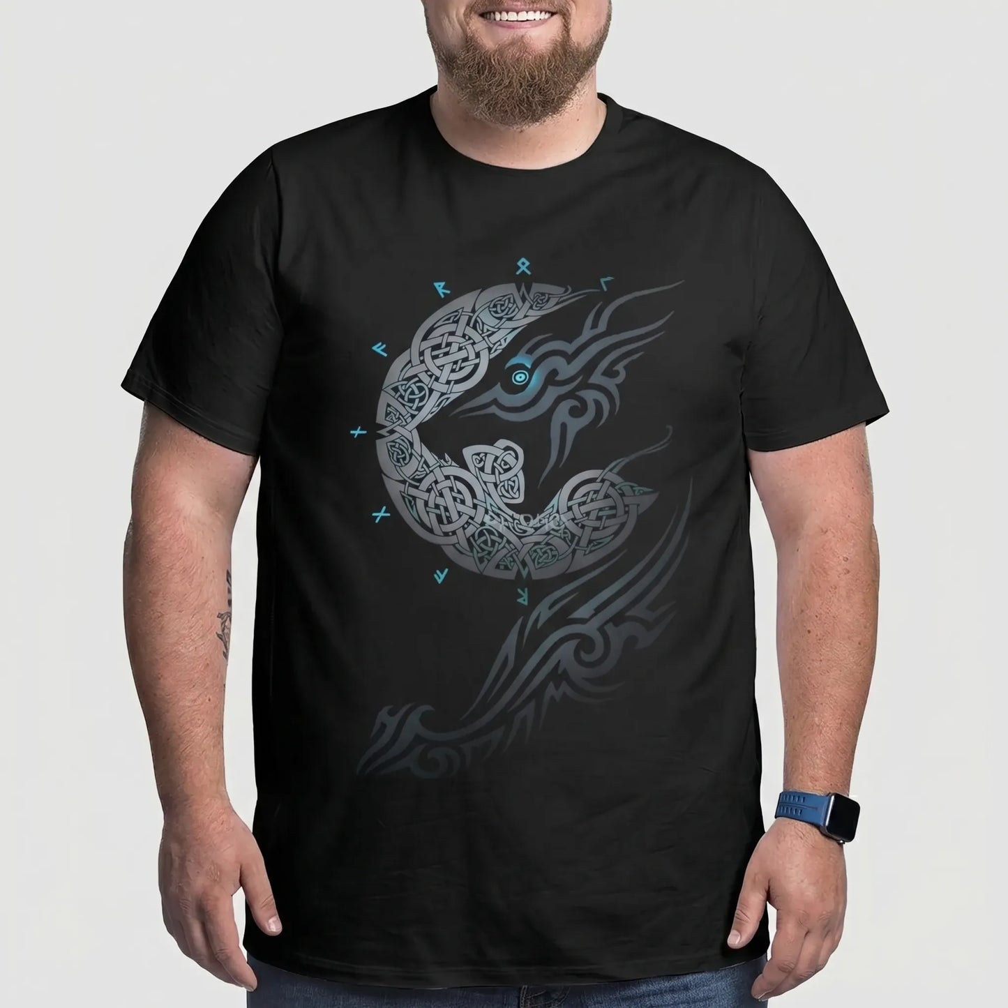 Oversized Norse Graphic Tee Big Tall - Calvin