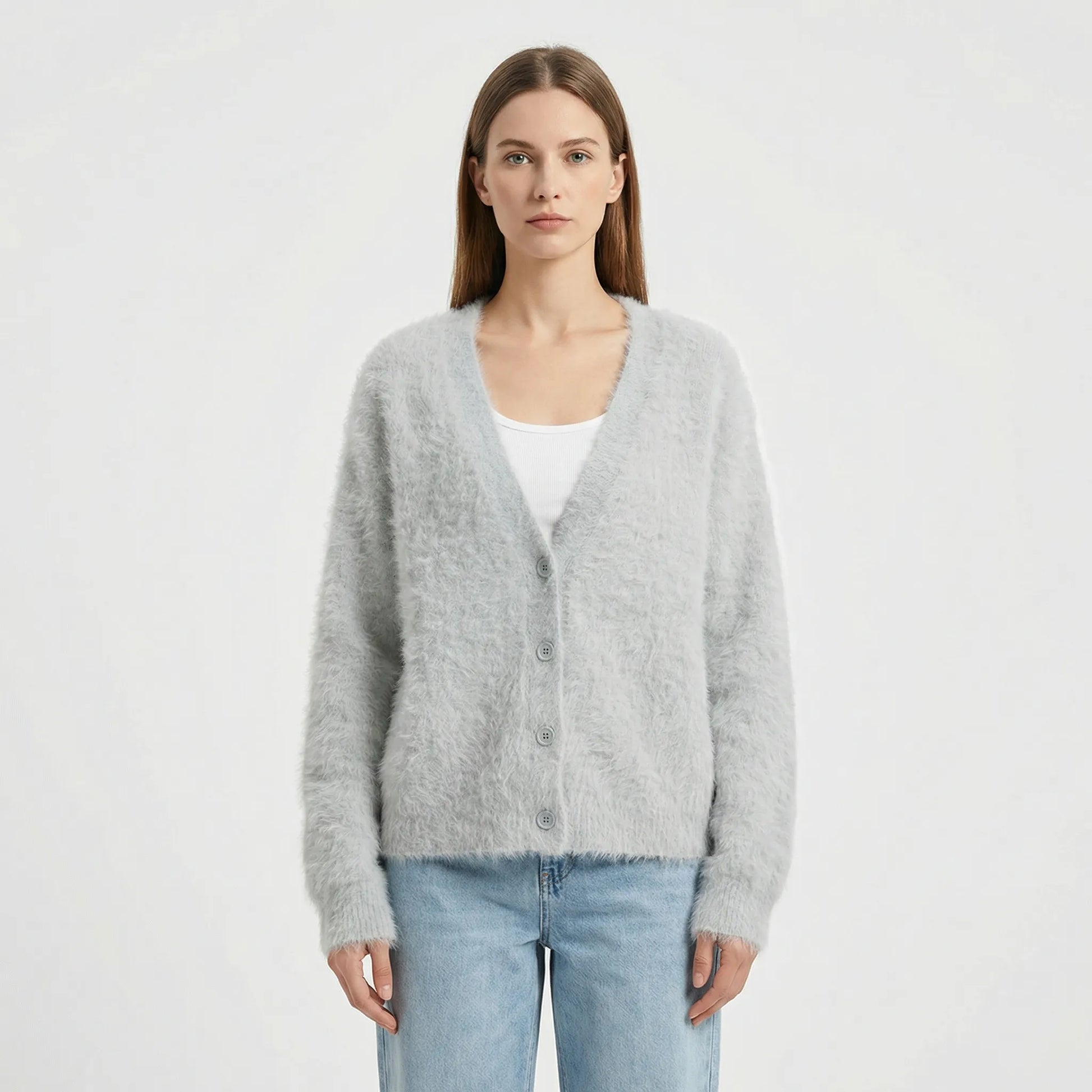 Oversized Strickjacke Mit Knöpfen - Jasmina