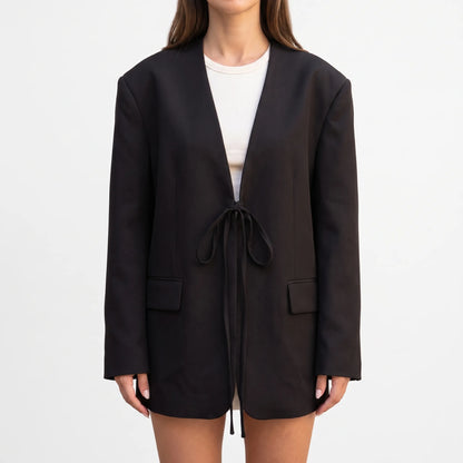 Oversized Svart Kavaj -  Stacy