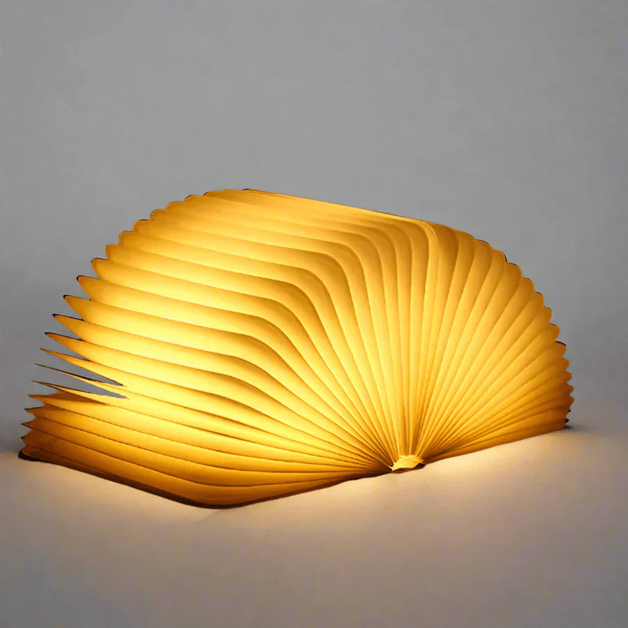 Fällbar boklampa med varmt LED-ljus - StoryGlow
