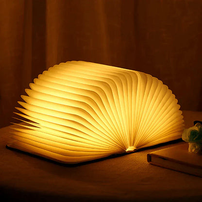 Fällbar boklampa med varmt LED-ljus - StoryGlow