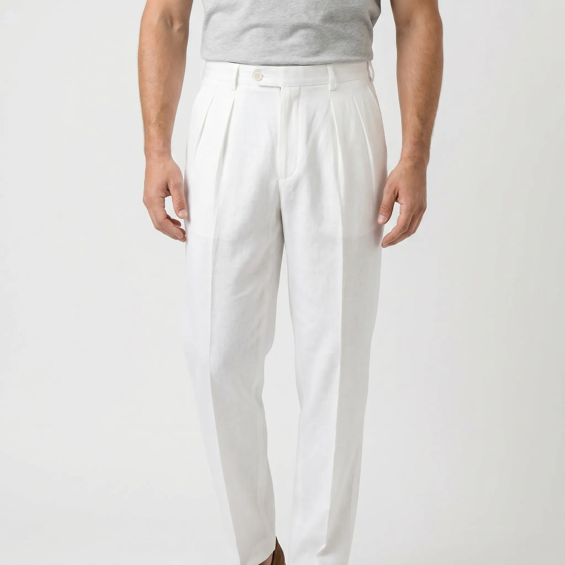 Pleated Smart Casual Trousers -  Caleb