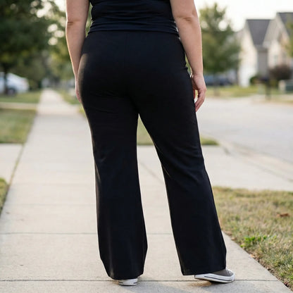Plus-Size Flared Bell-Bottom Trousers - Jennifer