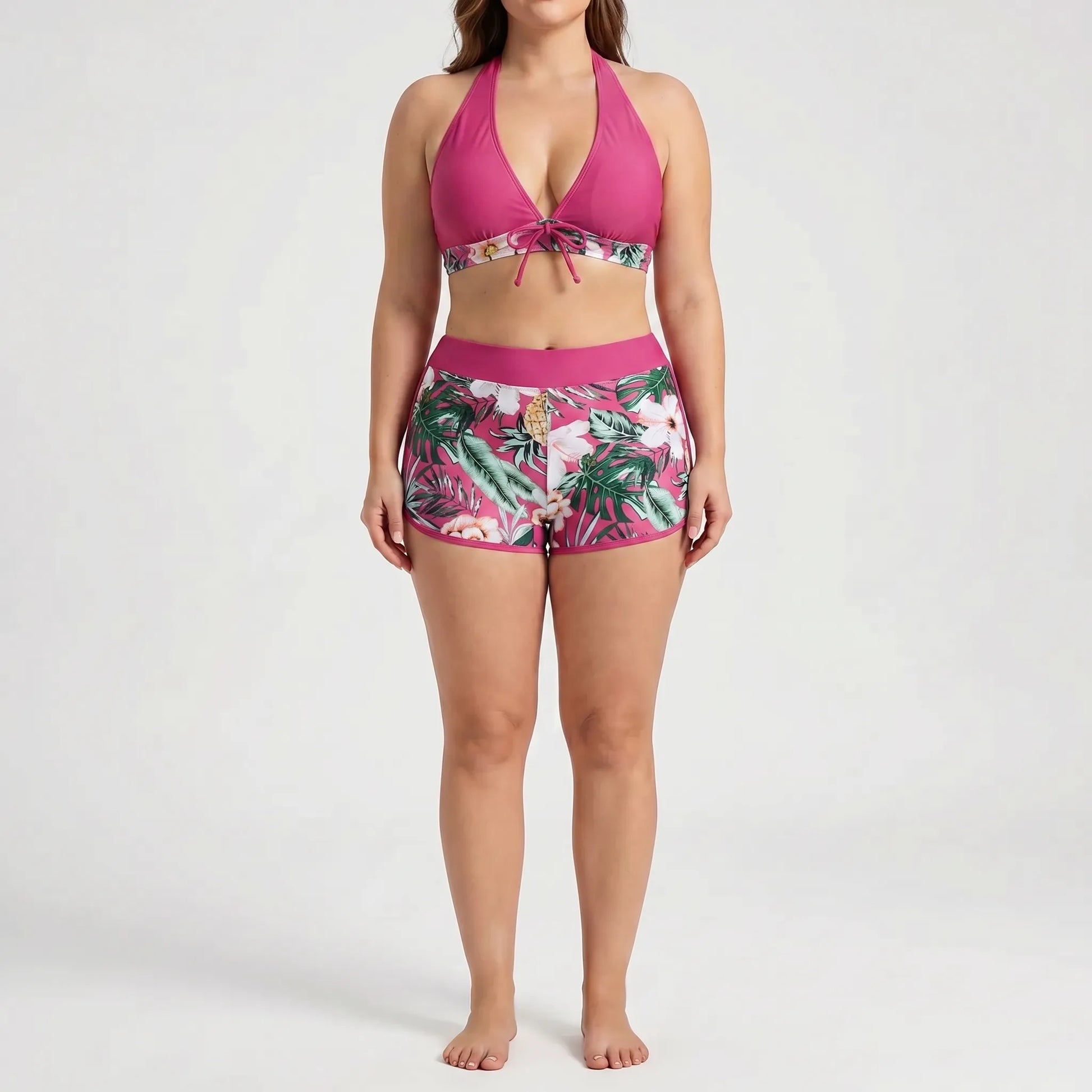 Plus-Size Separate Design Bikini Set - Sara