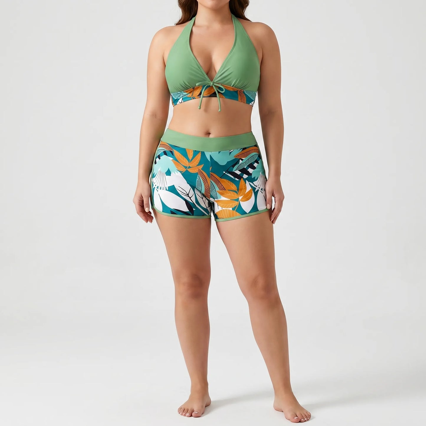 Plus-Size Separate Design Bikini Set - Sara