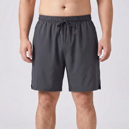 Plus Size Athletic Drawstring Shorts - Julian