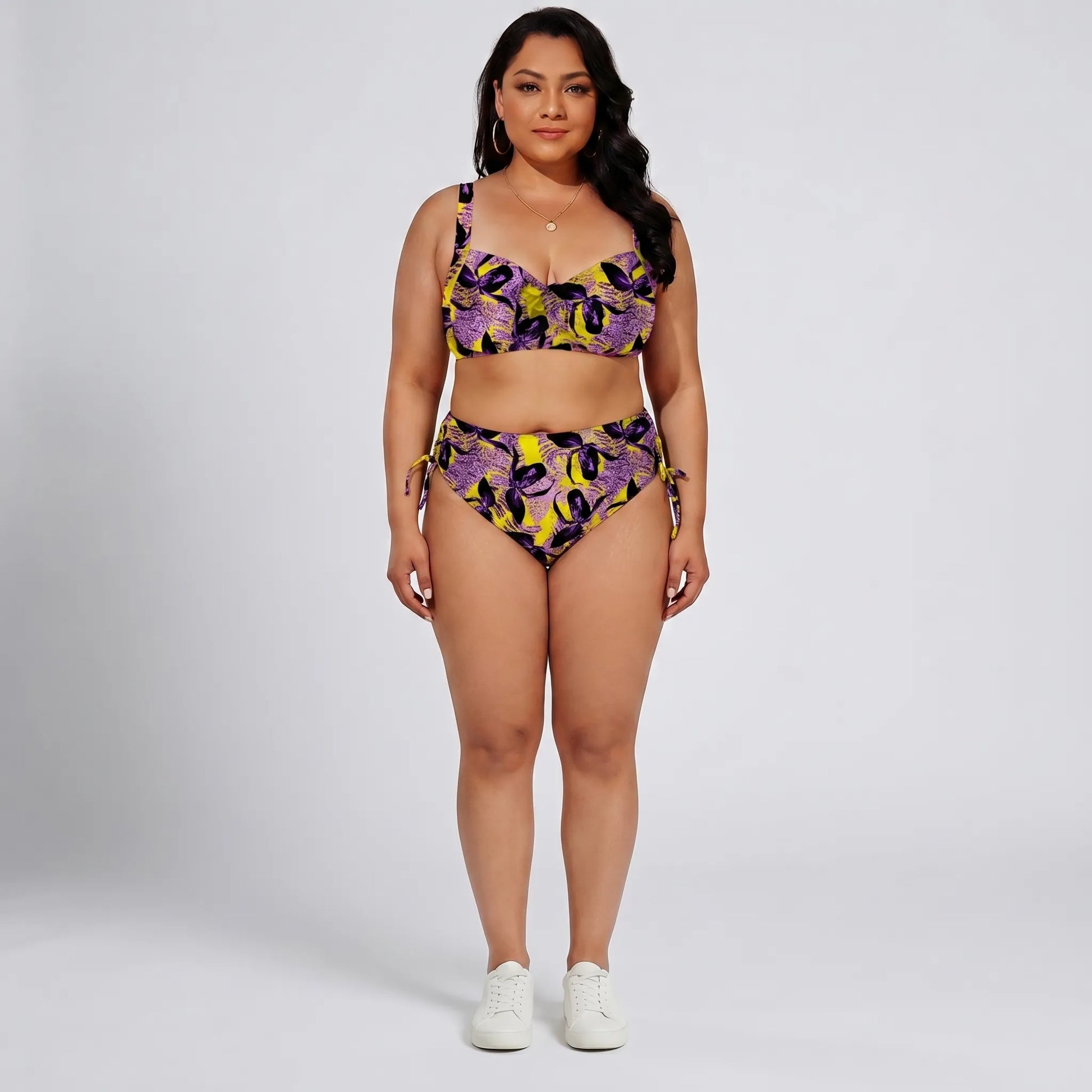 Plus Size High-Waist Bikini Set - Amanda