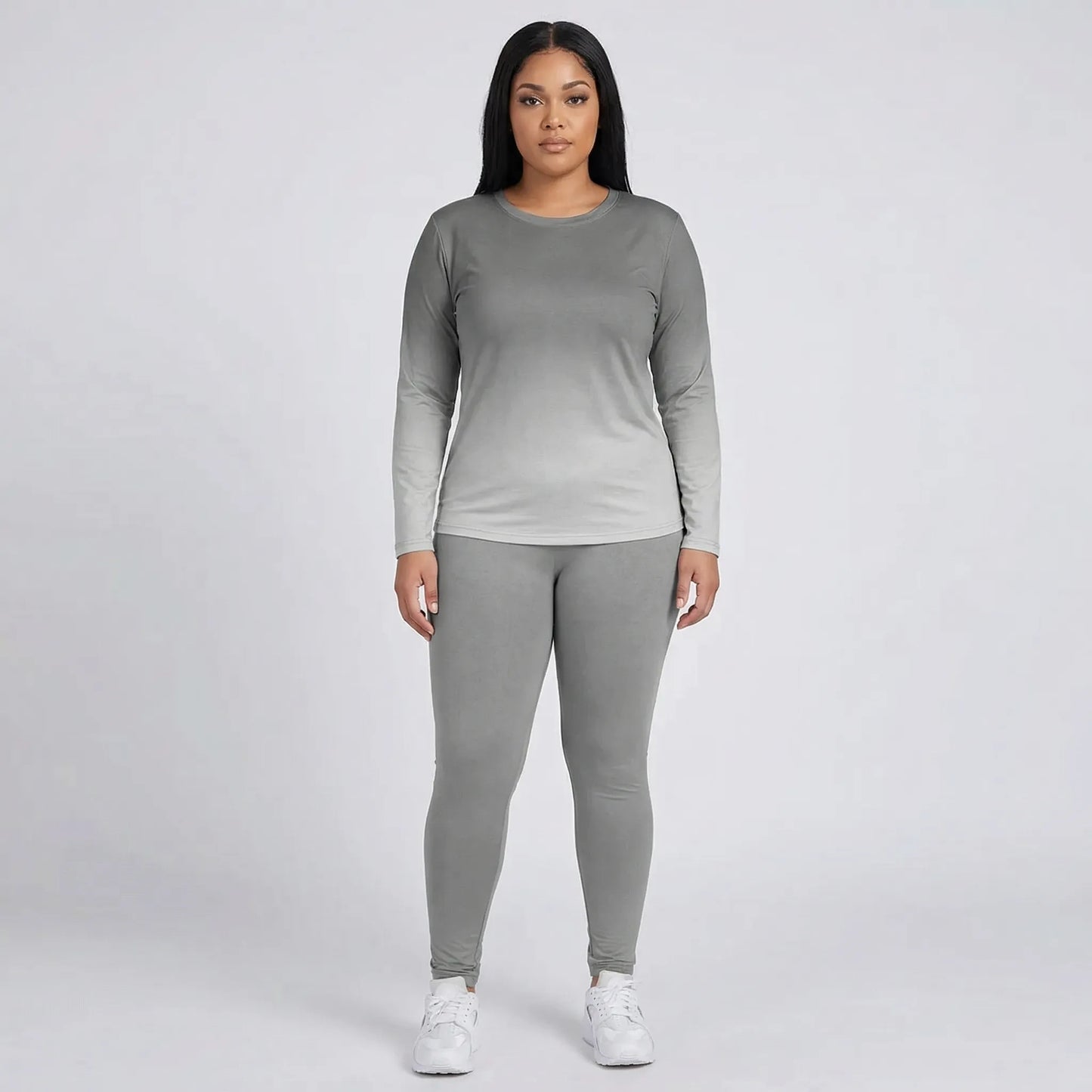 Plus Size Long Sleeve Lounge Suit - Lindsay