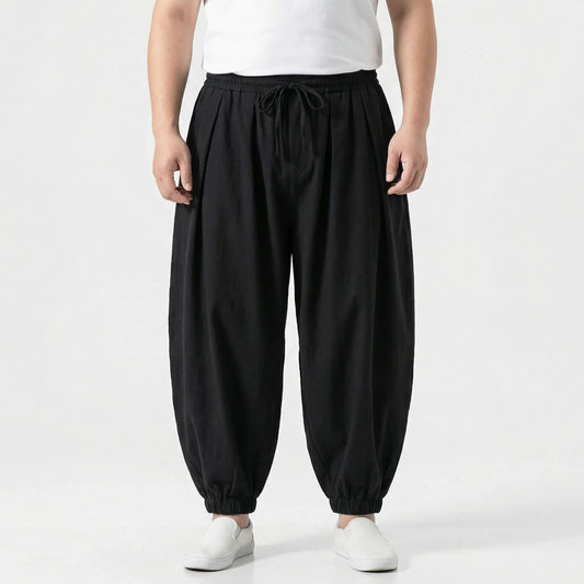 Plus Size Loose Harem-Style Trouser - Leon