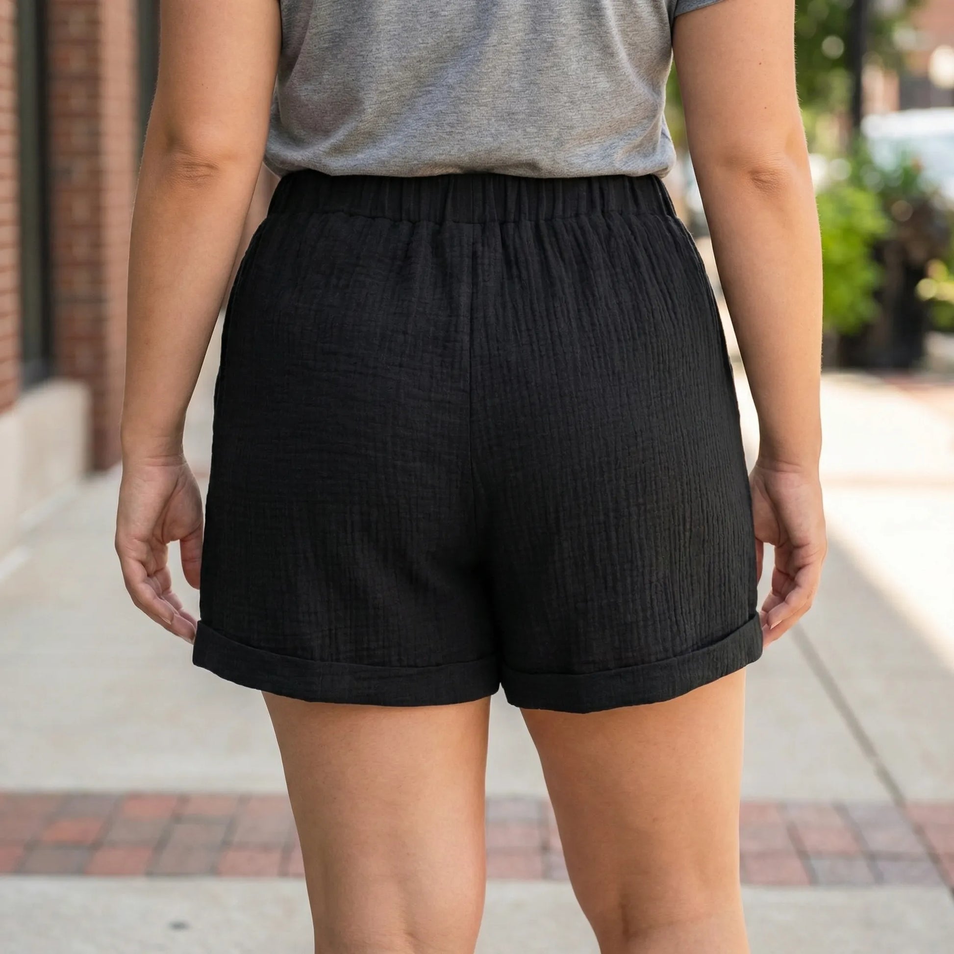 Plus Size Relaxed Fit Shorts - Amber