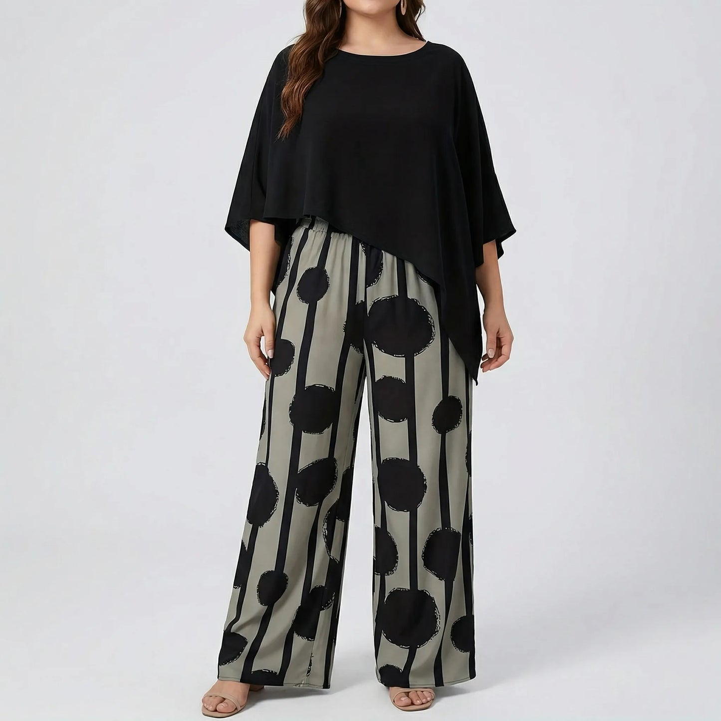 Plus Size Two-Piece Casual Suit - Rhonda