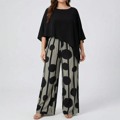 Plus Size Two-Piece Casual Suit - Rhonda