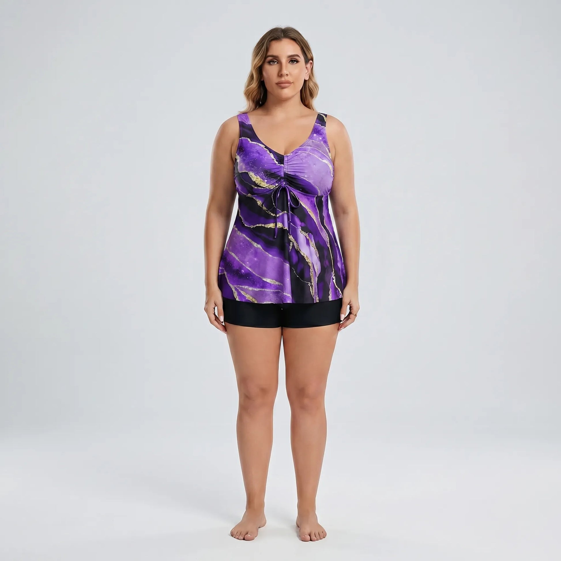 Plus Size Two Piece Swimsuit - Robin